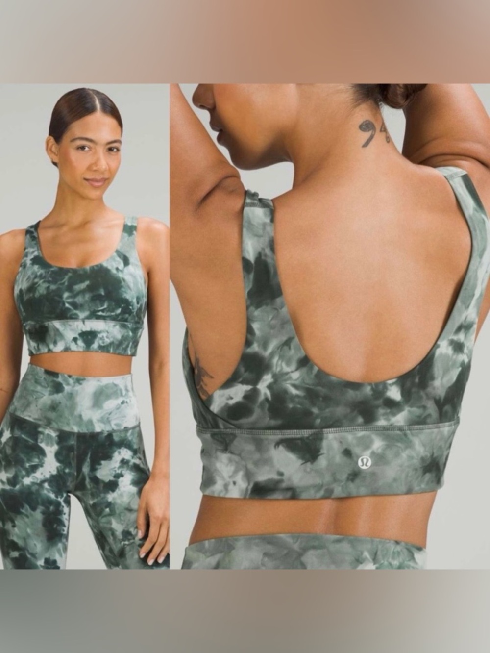 Lululemon | Align Bra *C/D Cup Diamond Dye Starlight Smoked Spruce | Size 6
